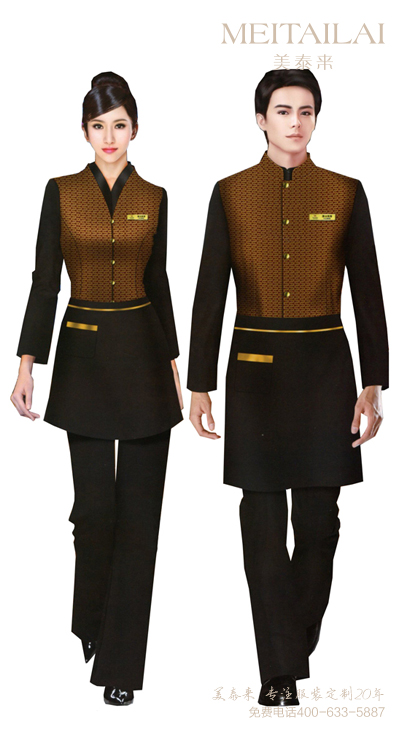 自贡时尚休闲风酒店服装生产